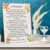Photo Dans Le Jardin Hymn Plaque Florale (Côté)