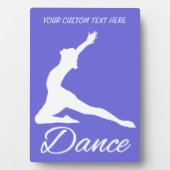 Photo DANSE - texte personnalisé et plaque couleur (Devant)