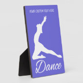 Photo DANSE - texte personnalisé et plaque couleur (Côté)