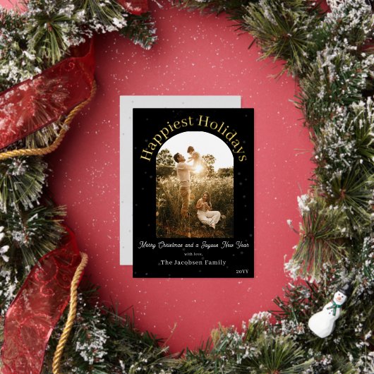 Photo d'arche Bohème moderne | Carte de vœux de fê (Insitu)