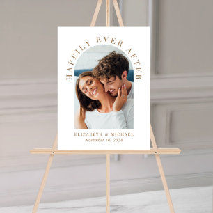 Photo d'arche élégante Mariage Bienvenue Or Blanc