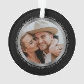 Photo d'argent noir 10e anniversaire de Mariage (dos)