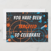 Photo Dart Party Anniversaire Invitation | Arme à (Dos)