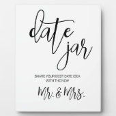 Photo Date jar sign tabletop  Plaque (Devant)