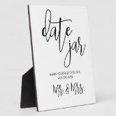 Photo Date jar sign tabletop  Plaque (Côté)
