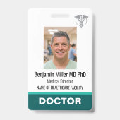 Photo de badge d'identification de médecin infirmi (Avant)