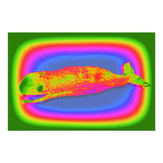 photo de baleine psychédélique souriante (Devant)