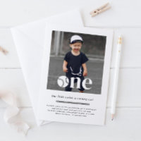 Photo de base-ball Invitation minimale premier ann