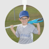 Photo de base-ball personnalisée signée (dos)