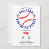 Photo de Baseball Anniversaire Fête Invitation (Dos)