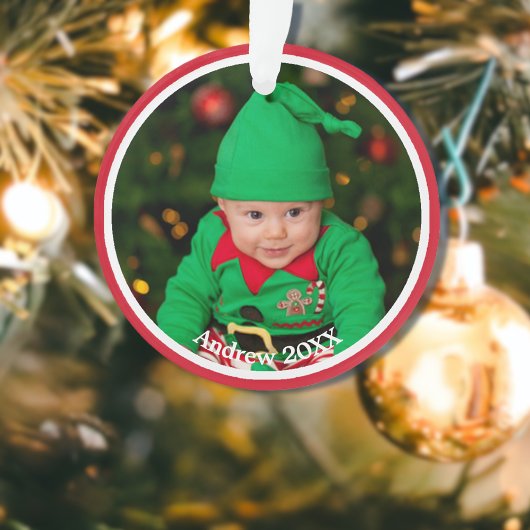 Photo de bébé de Noël sur Red