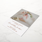 Photo de bébé moderne Faire-part de naissance élég (Rotation)