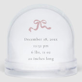 Photo de bébé personnalisée et statistiques de nai (Arrière)