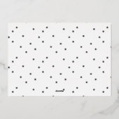 Photo de bébé pour des vacances de Noël en flocons (Verso)