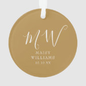 Photo de bébé pour le premier Noël avec monogramme (dos)