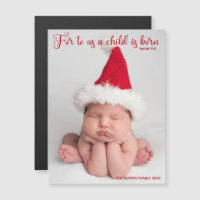 Photo de bébé religieuse Magnet de Noël chrétien