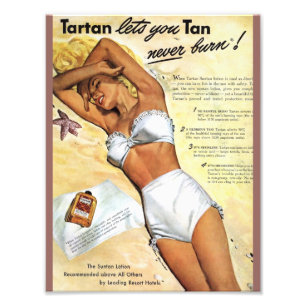 Photo de bronzage d'annonce de lotion de fille