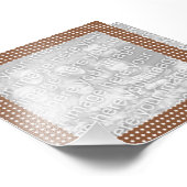 Photo de cadre de points Brown et blancs (Coin)