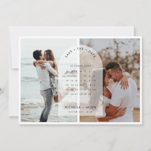 Photo de calendrier Arch Invitation Save the Date (Devant)