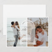 Photo de calendrier d'archive Invitation de sauveg (Devant / Derrière)