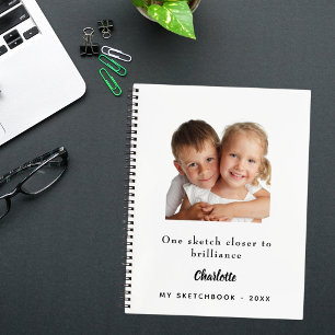 Photo de carnet de croquis enfants citation
