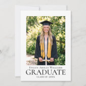 Photo de carte d'annonce de remise de diplôme clas (Devant)