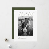 Photo de carte de Noël chrétienne à écriture moder