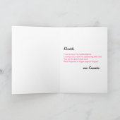 Photo de carte de remerciements de partie de (Intérieur)