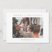 Photo de carte de vacances avec paysage hivernal (Devant)