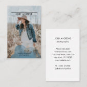 Photo de carte de visite de Modern Trendy Watercol (Devant / Derrière)