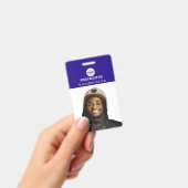 Photo de carte d'identité de pompier avec badge de (Manuel / portable)