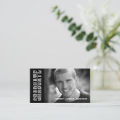 Photo de carte nominative d'obtention du diplôme - (Debout devant)