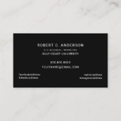 Photo de carte nominative d'obtention du diplôme - (Dos)