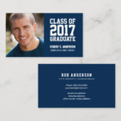 Photo de carte nominative d'obtention du diplôme - (Devant / Derrière)