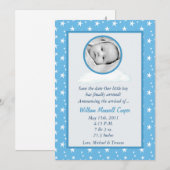 PHOTO de cercle des garçons 5x7 sur le faire-part (Devant / Derrière)