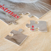 Photo de chat drôle Noël Puzzle (Côté)