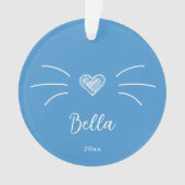Photo de chat mignon bleu (devant)