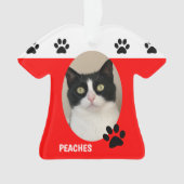 Photo de chat mignon Ornement de Noël (devant)