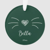 Photo de chat mignon vert (devant)