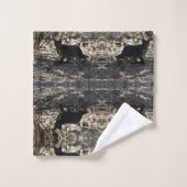 Photo de chat noir (Gant de toilette)