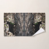 Photo de chat noir (Serviette à main)