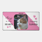 Photo de chat Sympathy Pet Memorial rose (Recto)