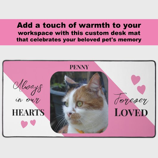 Photo de chat Sympathy Pet Memorial rose