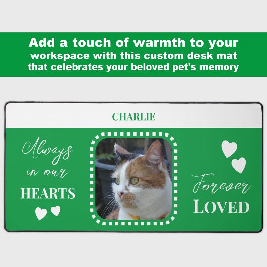 Photo de chat Sympathy Pet Memorial vert