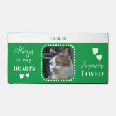 Photo de chat Sympathy Pet Memorial vert (Recto)