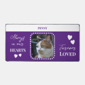Photo de chat Sympathy Pet Memorial violet (Recto)