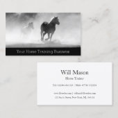 Photo de Chevaux de course - Entraîneur - Carte de (Devant / Derrière)