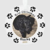 Photo de Chien Empreinte de patte de Noël de Puppy (dos)