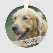 Photo de chien personnalisée Acrylique Noël (devant)