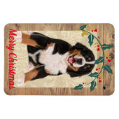 Photo de chien Refrigerator Magnet de Noël 4 x 6 (Horizontal)